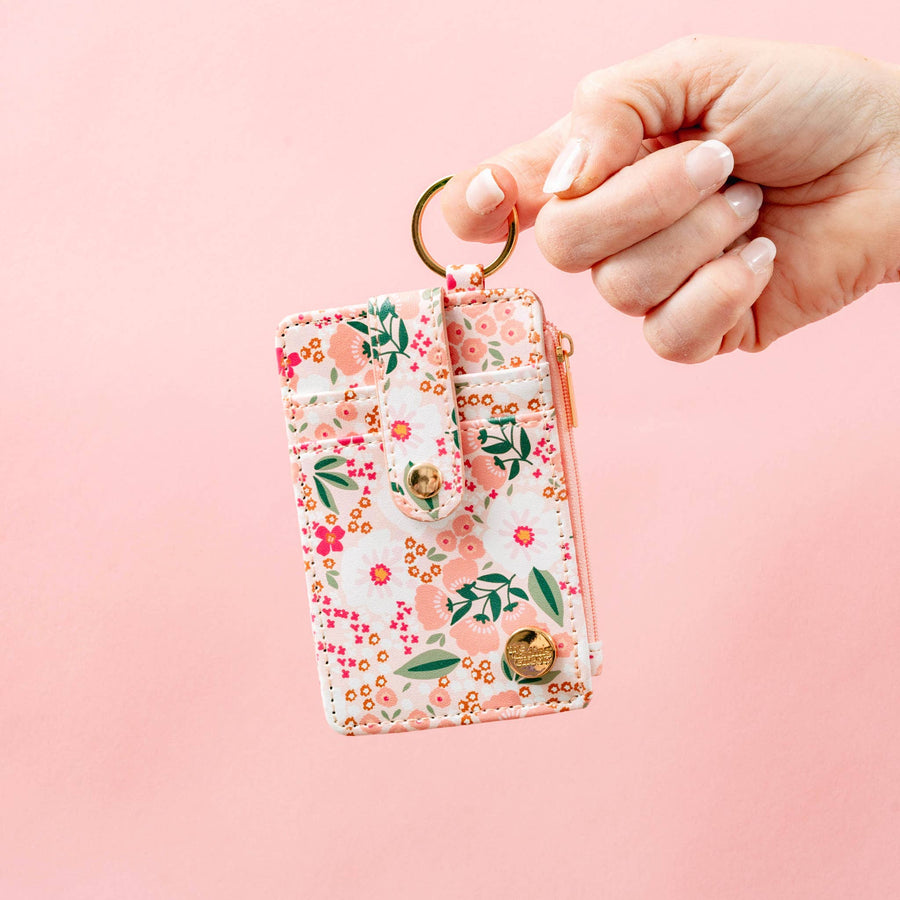 The Darling Effect - Sweet Meadow Keychain Card Wallet - Pink