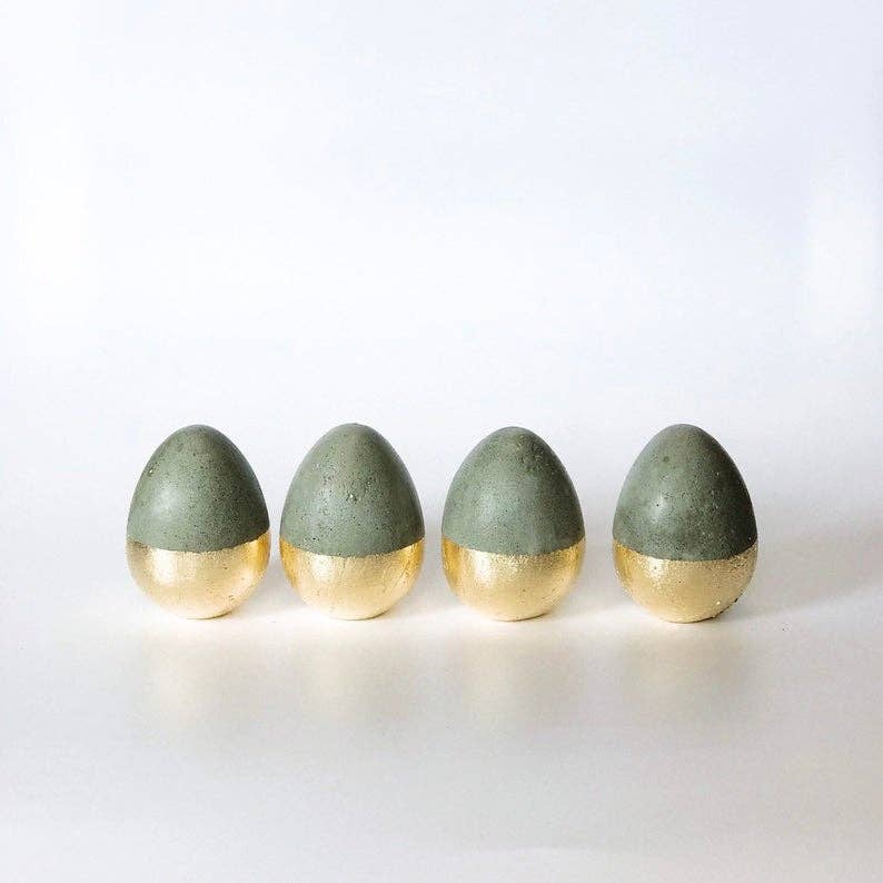Smells Like Home Store - Easter eggs / Easter decor: Grey and gold