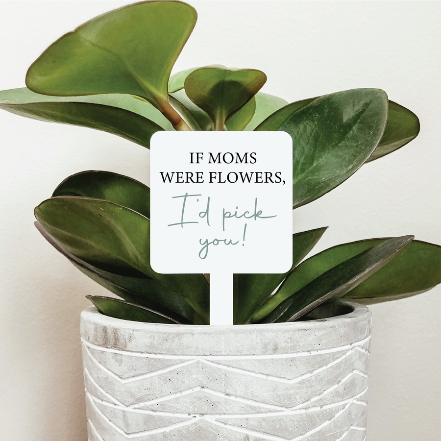 Knotty Design Co. - If Moms Were Flowers I'd Pick You Plant Marker