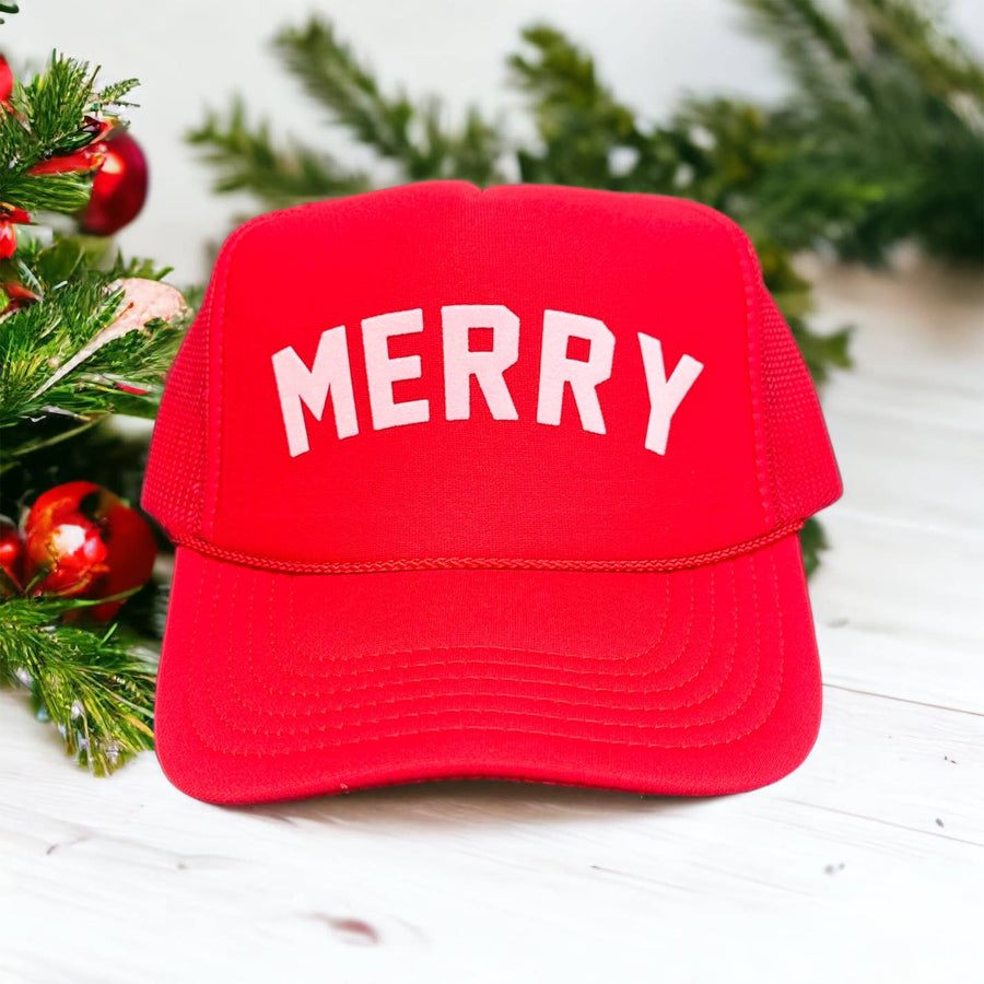 Velvet MERRY Red Trucker